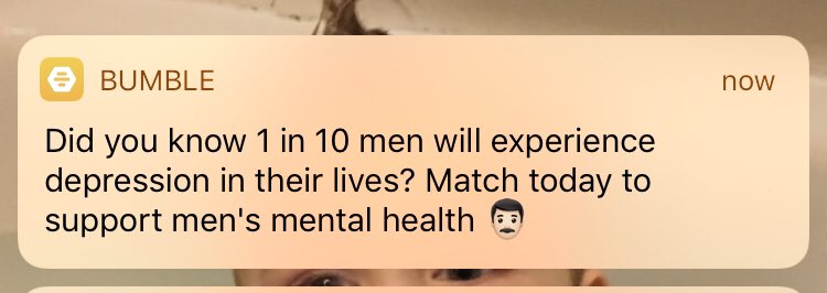 Bumble V Twitter We Apologize For The Confusion Matches Mean Financial Support Today We Re Donating 0 02 To Movember Canada For Every Bumble Match We Believe That Everyone Is Responsible For Taking Charge