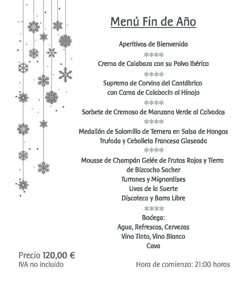 HotelOsuna's tweet photo. Navidad, año nuevo, fin de año o reyes... Disfruta las fechas más señaladas en nuestro Restaurante H2O 😉 https://t.co/iEWvcBWp7R