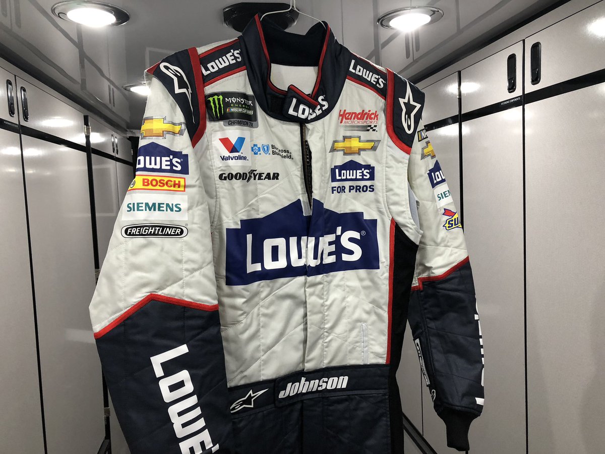 Jimmie Johnson running a throwback firesuit this weekend as well : r/NASCAR