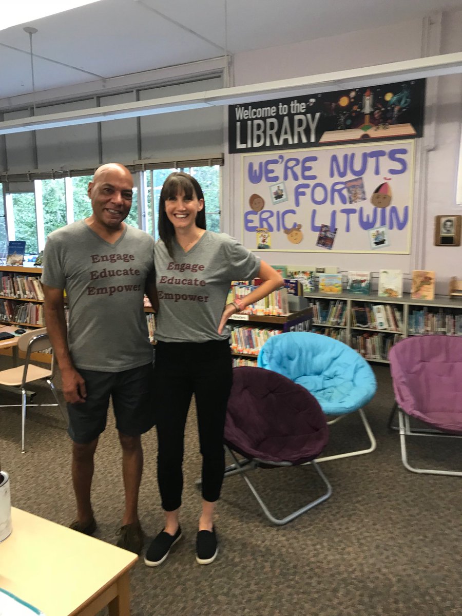 bselibrarian's tweet photo. #teamicsd is sharing a love for the same shirt🤣, books 📚, and educating everyone to be empowered &amp; empathetic learners who will shape our future for the better. 💗
⁦@IthacaNYSchools⁩ ⁦@BelleShermanES⁩ https://t.co/rzjjGwNdHZ