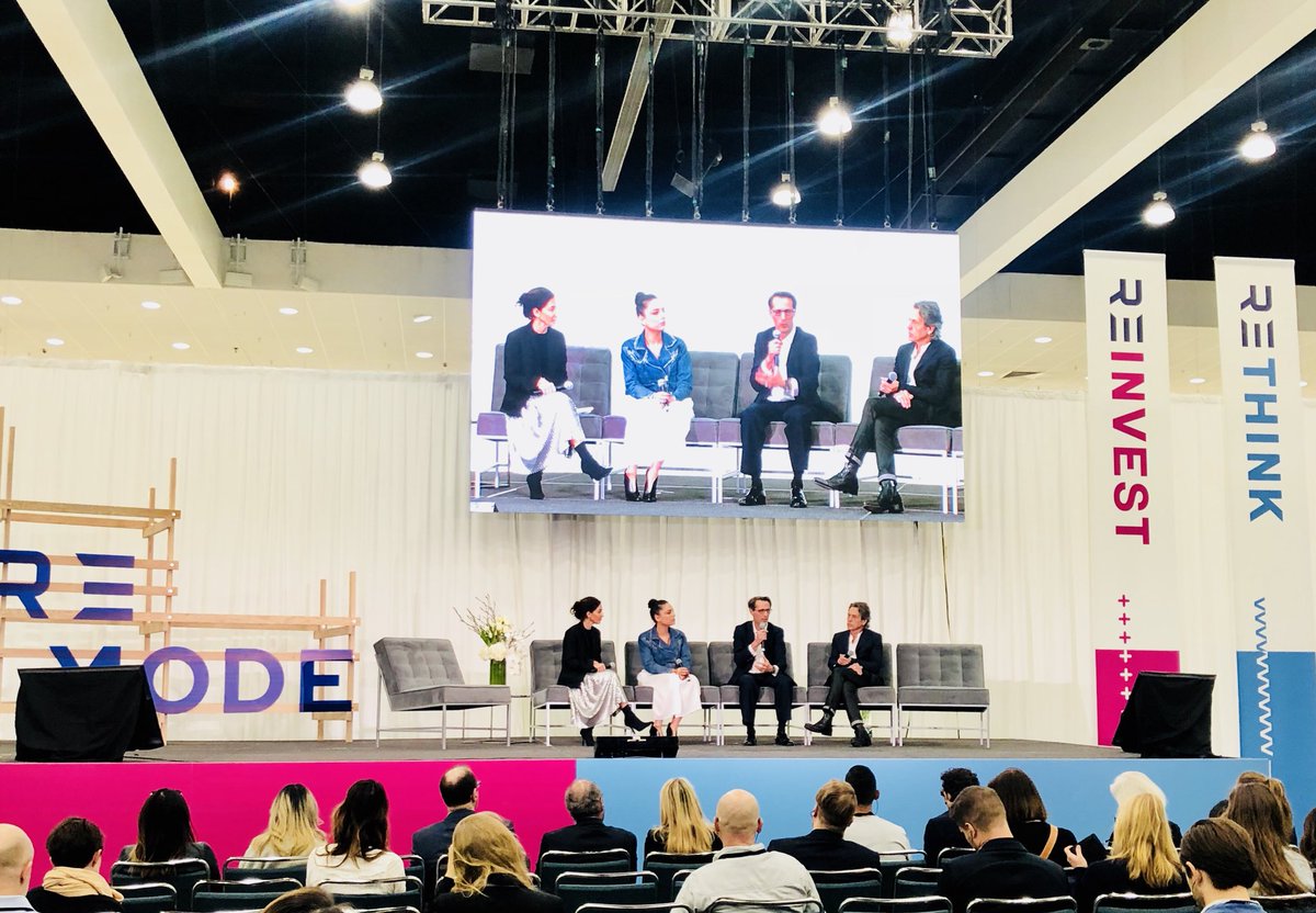 “Building up a brand, you need to consider ‘Profit, planet, and people’ to derive value” -<a href="/richardkarmel/">Richard Karmel</a> live at ReMode #humanrights #sustainablefashion <a href="/_remode_/">ReMode</a>