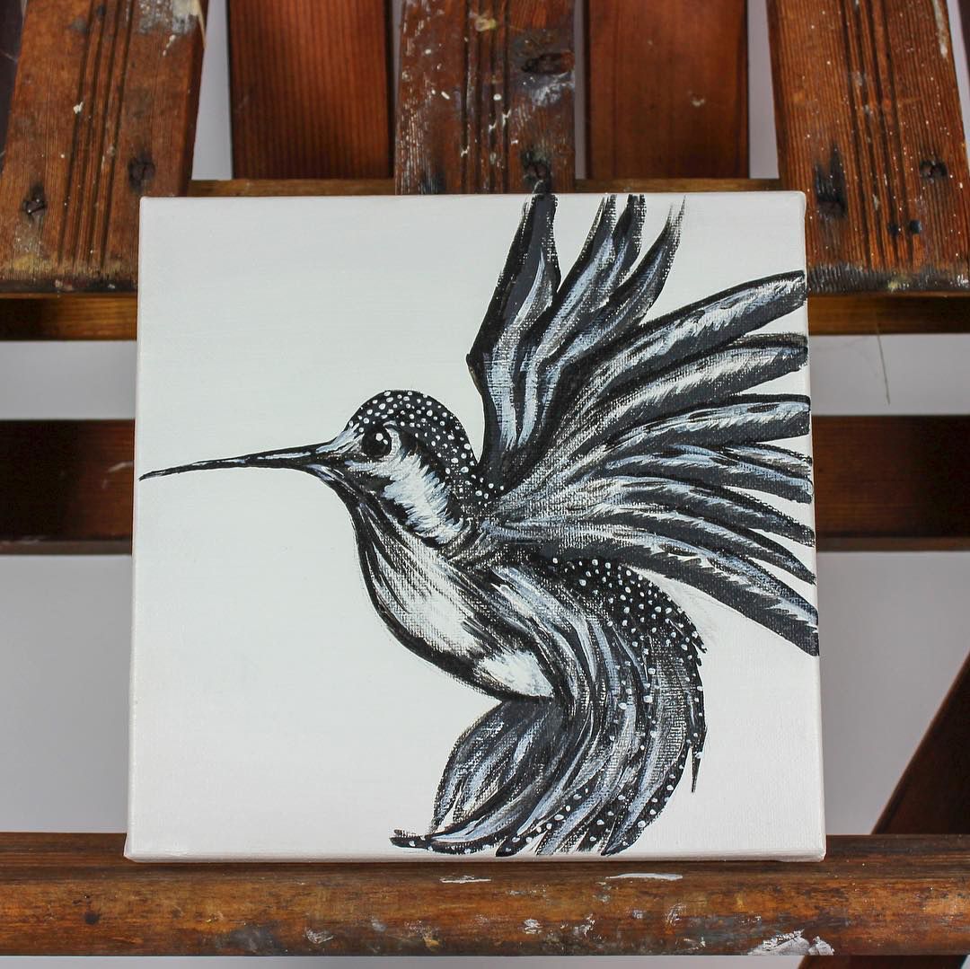 lizthewhiz_VA's tweet photo. Erika Bloomfield Art on Instagram: ““Miss Hummingbird” - #welshartist #artistsketchings #acrylic #painting #canvasart #dailyscribbles #freelanceartist…” https://t.co/Ltgyv8arMG https://t.co/MNm25Fseen