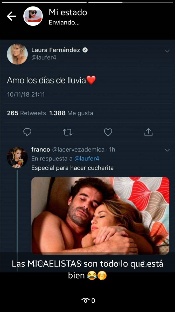 alwaysgonza's tweet photo. Les dediqué mi estado de wpp 😅 https://t.co/BIY9PNk7fb