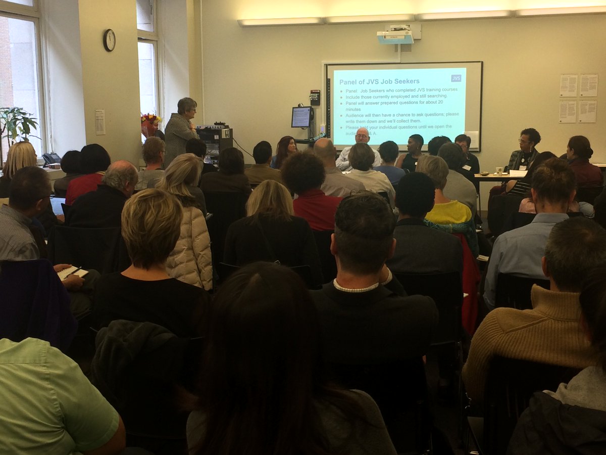 JVSBayArea's tweet image. A packed house this morning for a special "Age as an Asset" workshop at JVS. #hireolderworkers #experienceworks