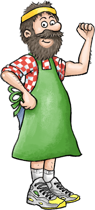 begglesgame's tweet image. Put on your sneakers and go work out! Gary the Gardener loves working on his #Skillsystem ... errr... strength! :D #indiedev #gamedev #gameart #illustration #characterdesign