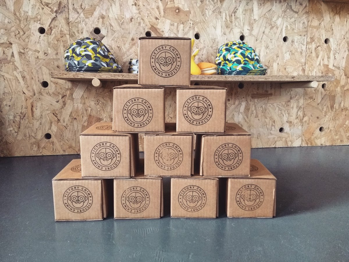 VictoryChimp's tweet photo. First batch of mugs off to find adventure in Sweden, Netherlands, Ireland, England, Australia and Tyrone.
How much do I like my new stamp? A whooooole lot.
#vcservicecourse https://t.co/ptI89Qe9yQ