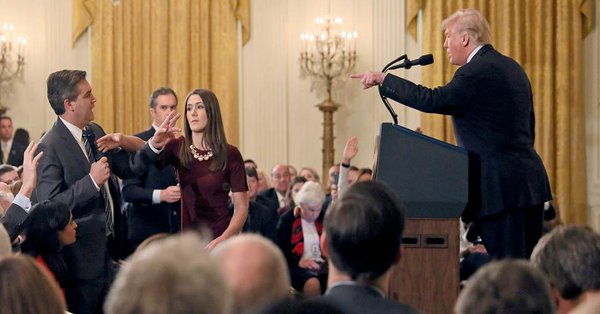 reflectorist1's tweet image. BREAKING: White House Aid, attempts a Kunk Fu finger punch directly at the heart of @JimAcosta 
#istandwithacosta 
#protectthefirst