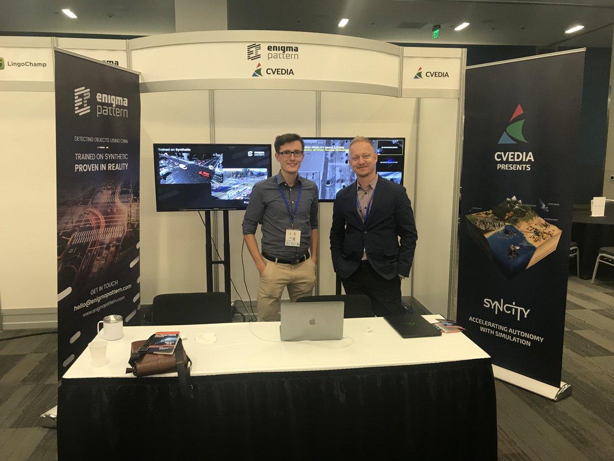 Thank you for interesting presentations and for the conversations in our booth on <a href="/AI_Frontiers/">AI Frontiers</a> .

Feel free to reach Rafal or Patryk whenever you want to know more how we do #AI / #MachineLearning at Enigma Pattern.