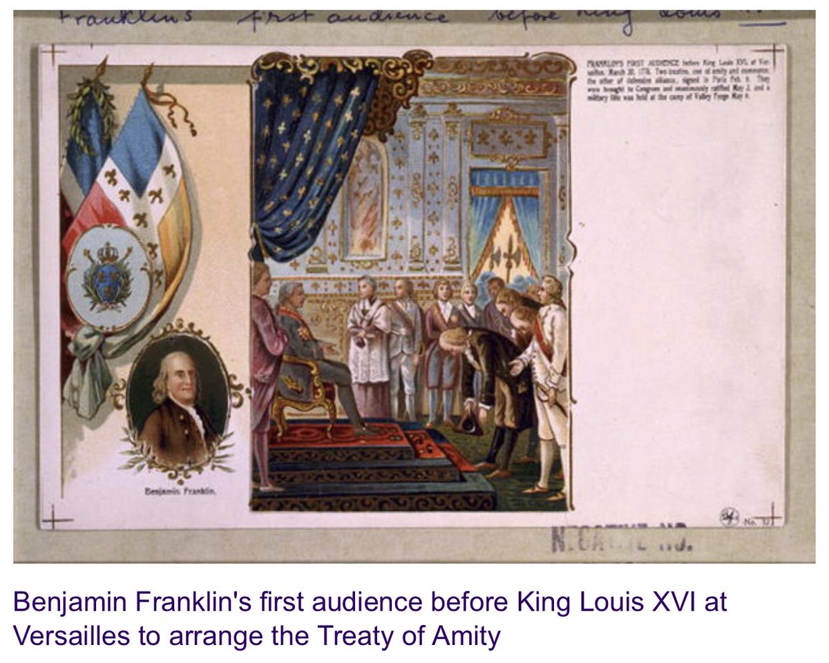 @aravosis Vive la France!🇫🇷 Our 1st allies!

We wouldn’t be a country today, without the aid & support of France.

During the Revolutionary War, France sent 10,000 soldiers, spent 1.3B livres on direct aid, plus bore the costs of fighting the British at sea.

#VeteransDay2018 #Armistice100