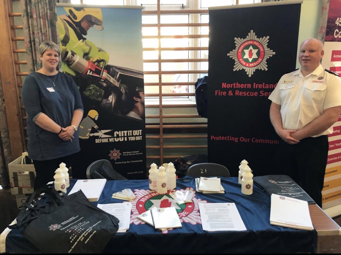 Outreach today at Kilkeel Careers Convention at Kilkeel High School. Great to meet students and promote various careers in our Service. #NIFRSCareers #womenmakegreatfirefighters #rewardingjob #protectingourcommunity