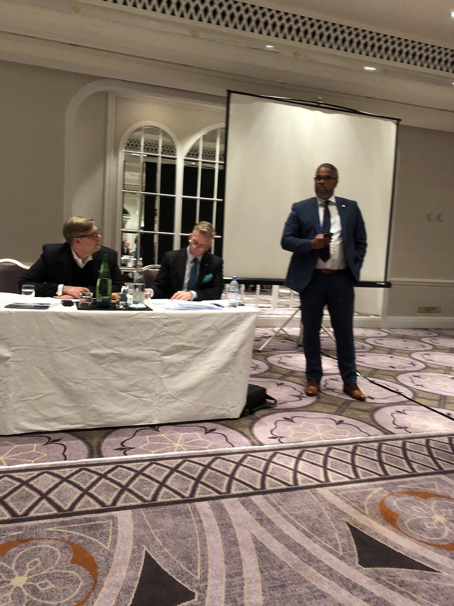 jmdfield's tweet photo. Here’s @douchynick updating the #EuropeanGroup on @SelectedFH 100th Annual Meeting in #SaltLakeCity #FuneralDirector #FamilyBusiness https://t.co/q8rM8585Ds