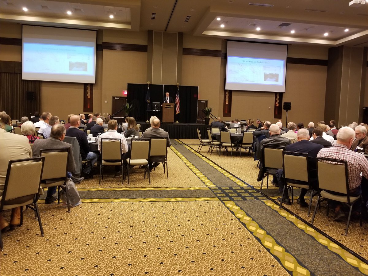 wibwAnn's tweet photo. It's a packed house here in Manhattan for the Governor's Annual Water Conference. Lt. Gov. Tracey Mann, researchers, and leaders in the industry will discuss the future of water in Kansas. @KansasWater https://t.co/075Va3KeI3