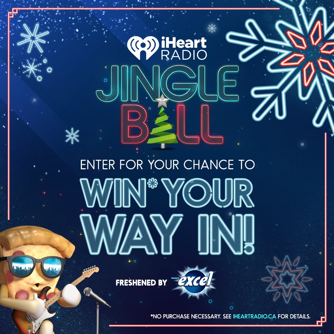iHeartRadioCA's tweet photo. This year at #JingleBallNorth, don’t bring bad breath to the concert, #BringExcel. #ExcelGum wants to hook you up with front-row seats to #JingleBallNorth, flights, hotel and $500! Enter for a chance to win! https://t.co/QYLxxp88rf https://t.co/ZJjA4vQtHe