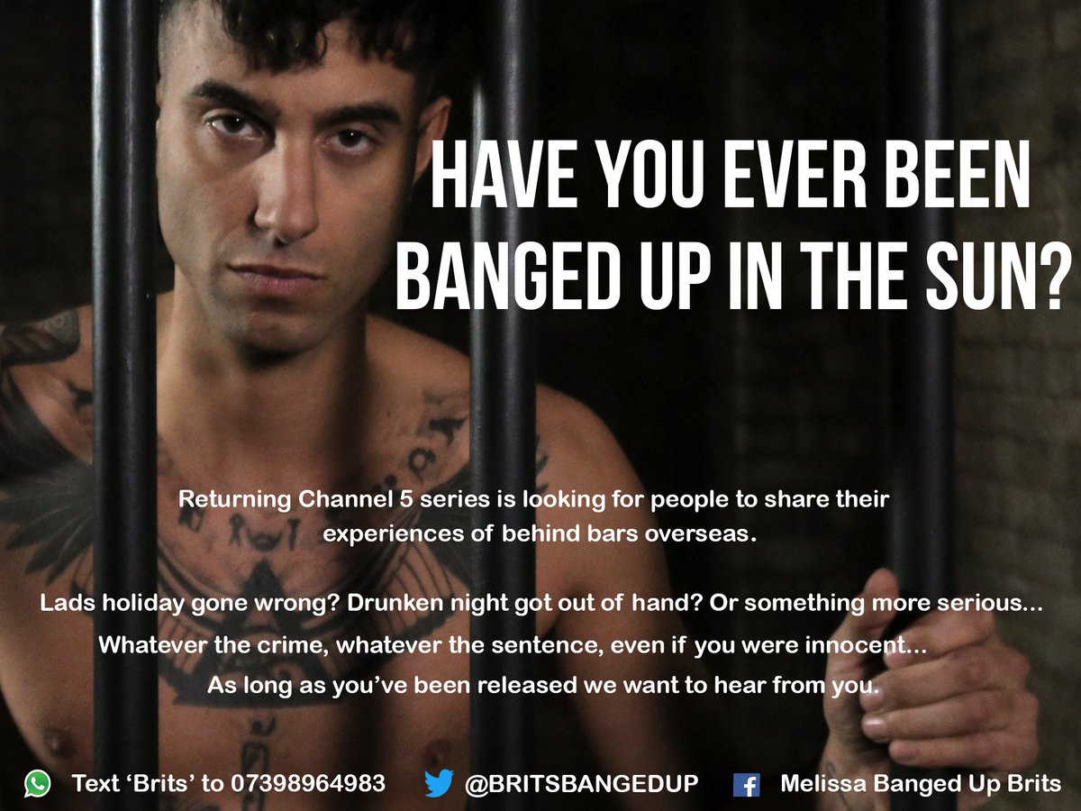 Channel 5 are on the lookout for British people who've been arrested abroad- do you know anyone who has a story to tell? Text Brits to 07398 964 983 #casting #channel5 #beontv