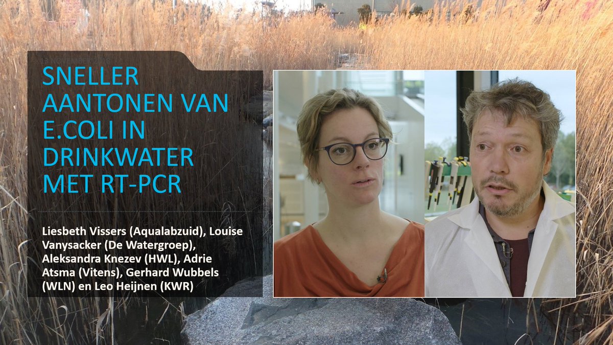 En de winnaar van de BTO Implementatieprijs 2018 is... 'Sneller aantonen van E.coli in drinkwater met RT-PCR' van Liesbeth Vissers (Aqualabzuid), Louise Vanysacker @dewatergroe), Aleksandra Knezev (HWL), Adrie Atsma <a href="/Vitens/">Vitens</a>, Gerhard Wubbels (WLN) &amp; Leo Heijnen (KWR). #2018BTO