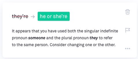 What the hell, @Grammarly?
<a href="/GrammarGirl/">Grammar Girl</a> have you ever seen "he're" or "she're" used anywhere?