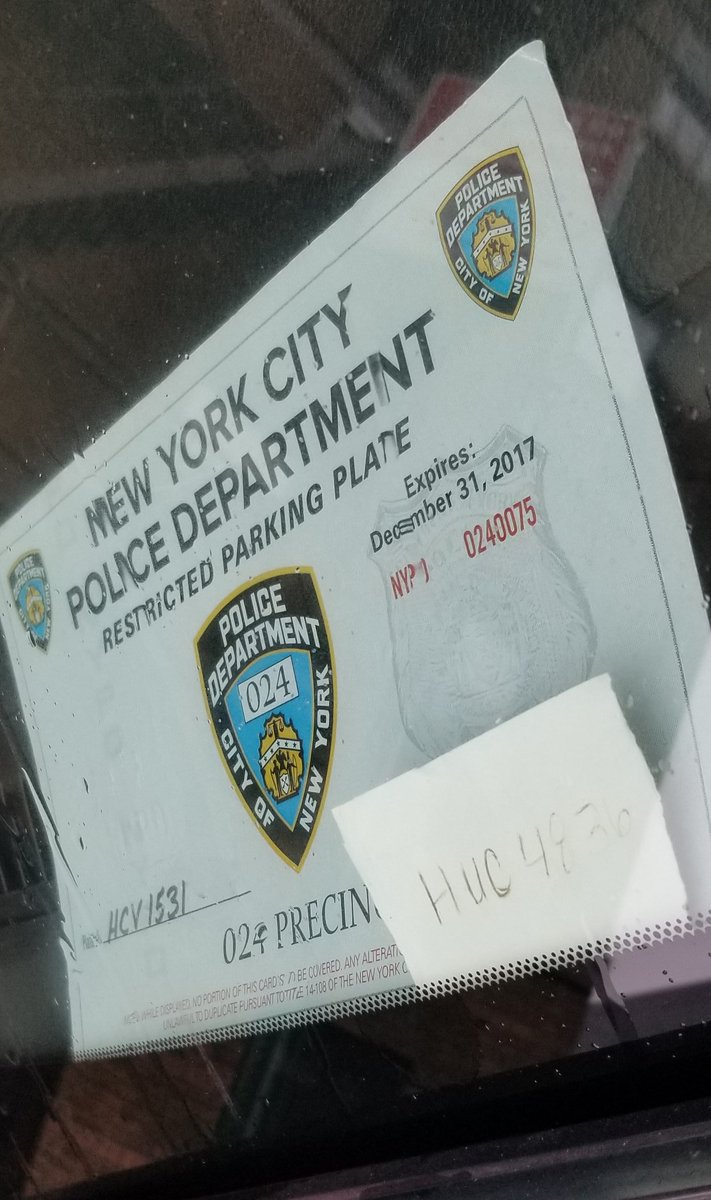 Here are photos of this placard before & after it was altered  @NYC_DOI.Cc  @NYCMayor  @TishJames  @OIGNYPD @NYPDONeill  @NYPDTransport  @BronxDAClark o