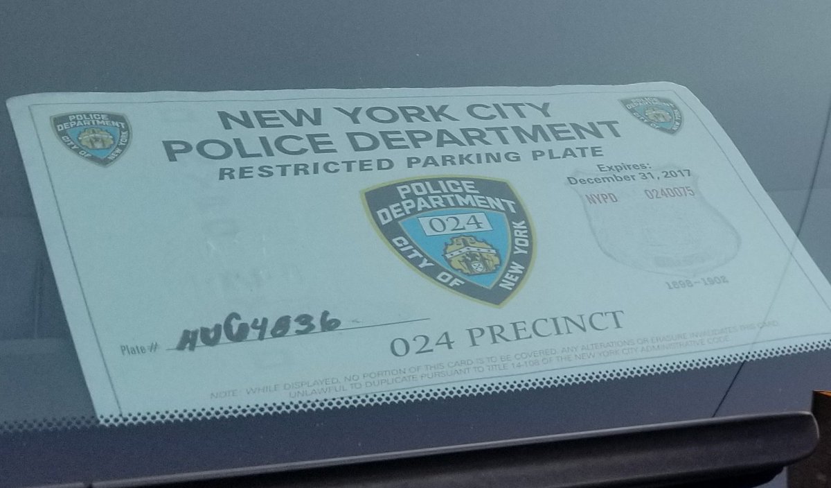 Here are photos of this placard before & after it was altered  @NYC_DOI.Cc  @NYCMayor  @TishJames  @OIGNYPD @NYPDONeill  @NYPDTransport  @BronxDAClark o