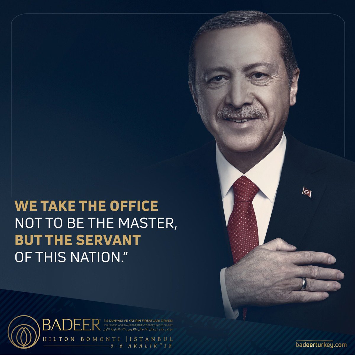 Biz bu millete hizmetkar olmaya geldik.
#business #meeting #turkey #growing #investment #badeer #summit #bomınti #istanbul