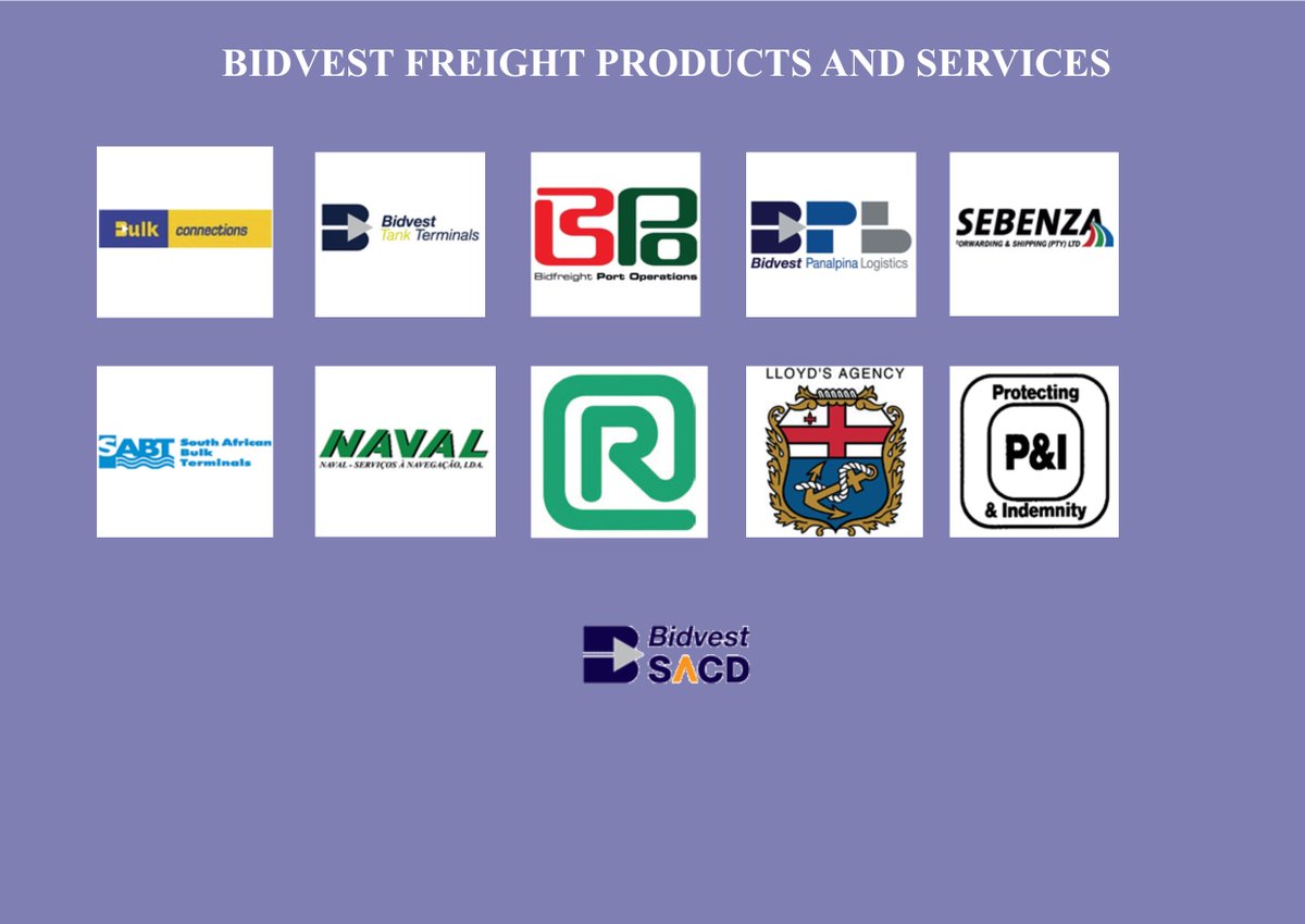 The Bidvest Freight Division.