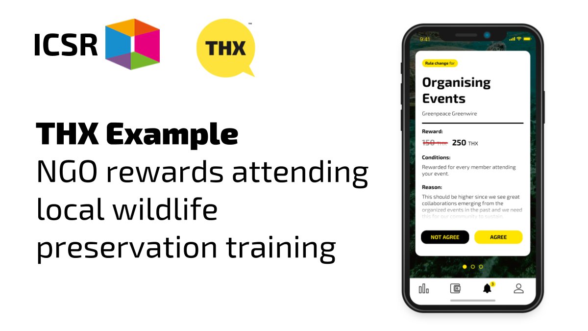 Tomorrow, our co-founder Mieszko makes a case for using the THX reward API for social impact projects at <a href="/CASMCologne/">CASM Center for Advanced Sustainable Management</a>! #techforgood #8icsr #blockchain, full program here: international-csr.org/program/