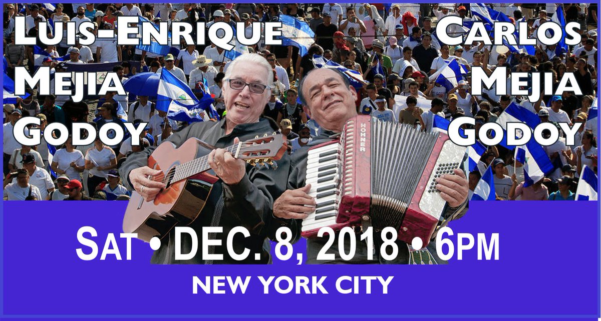 LoveInDTime's tweet image. CONCERT for NICARAGUA.

The Mejia Brothers TOGETHER!!  Benefit refrugees from Nicaraguan Government tyranny.  Tickets: Concer-For-Nicaragua.eventbrite.com      #ConcertForNicaragua  #JusticeInNicaragua