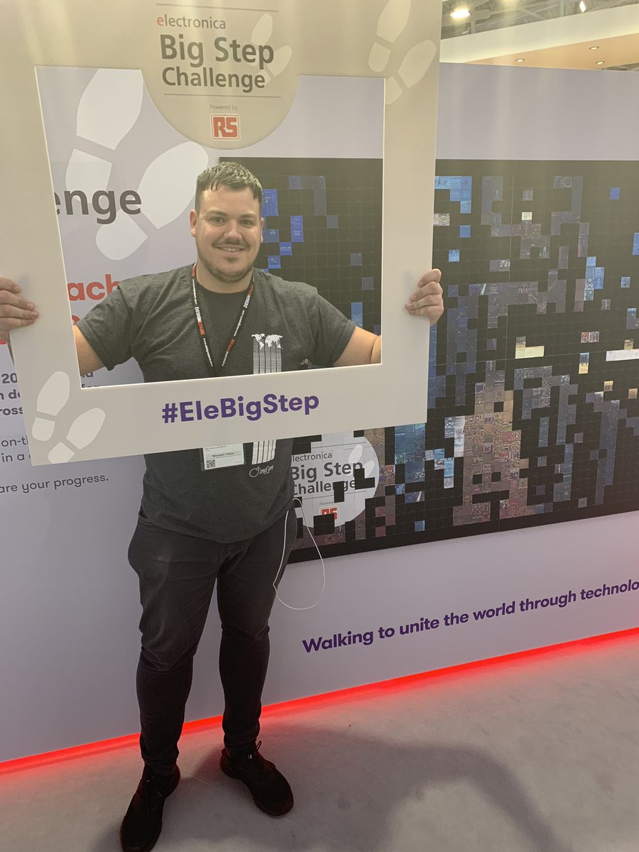 robbiedunion's tweet image. I got over 10k steps on #Day1 of the #BigStepChallenge at @electronicaFair #EleBigStep @RSComponents @DesignSparkRS