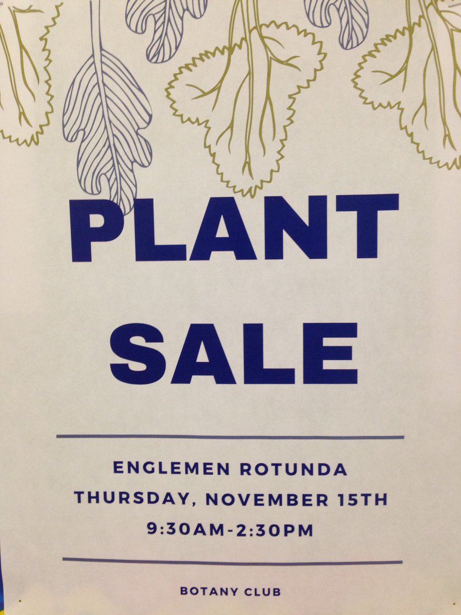 Come check out our plant sale this Thursday in Engleman 9:30-2:30