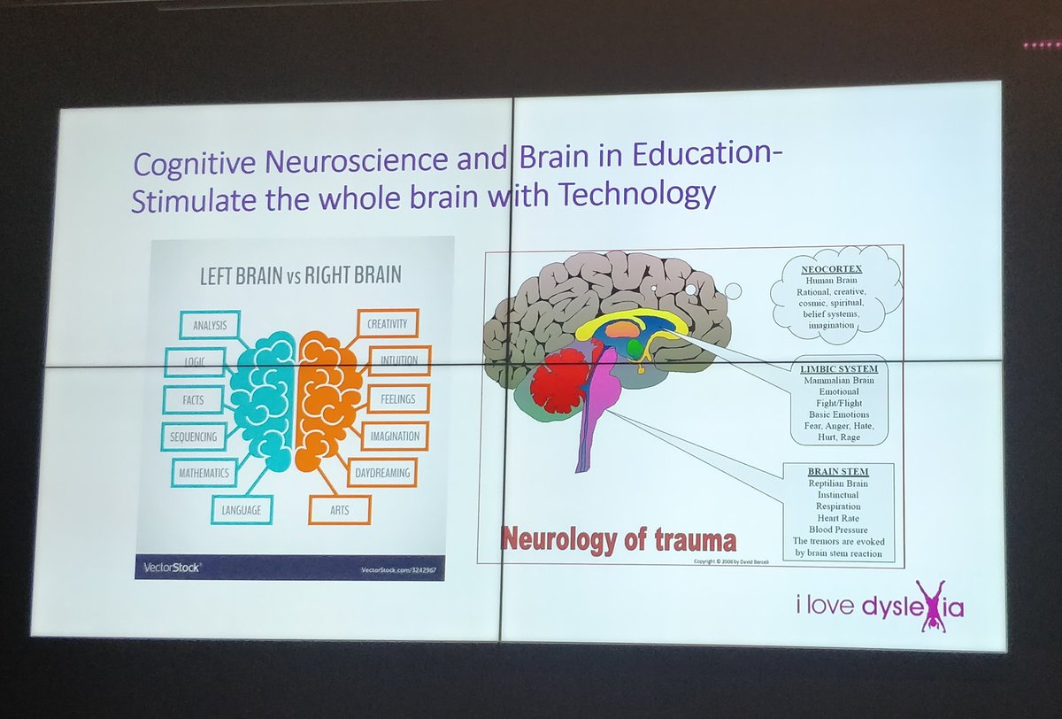 If student is not feeling accept, loved the neocortext shuts down. So all you need is love in Education too. #ilovedyslexia