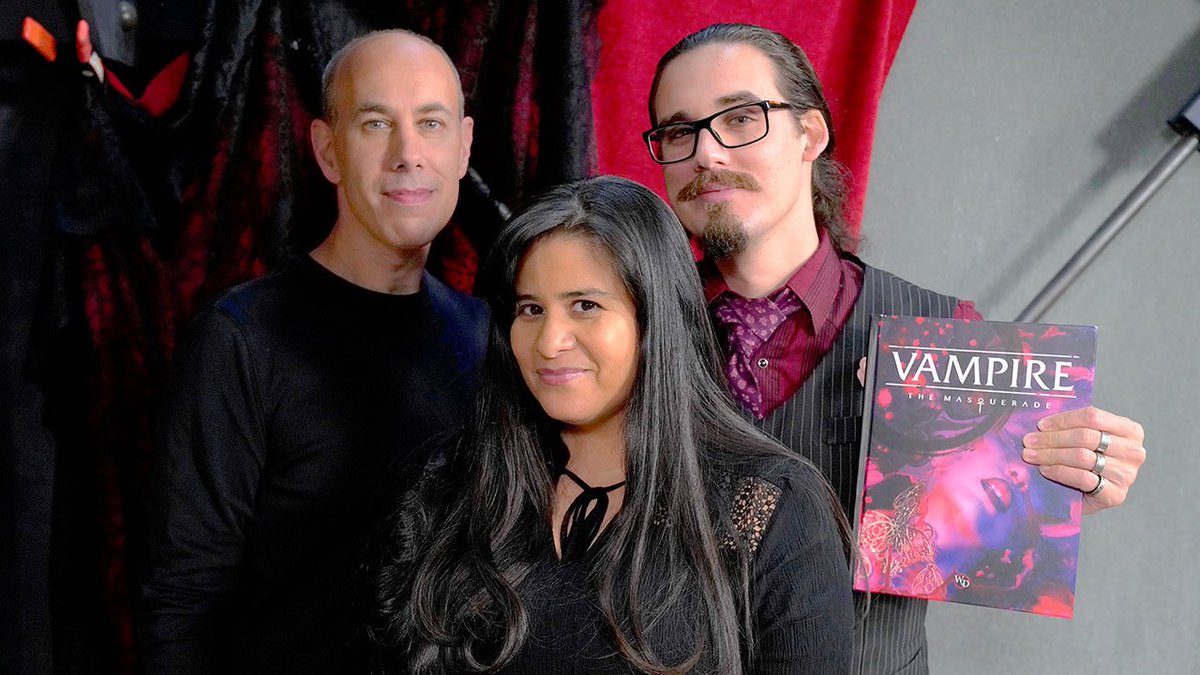 JoinTeamAlpha's tweet image. .@HydroSnail and @denisepantoja sit with @vampiresnvino from @wwpublishing to talk about the mysterious world of #VampireTheMasquerade in part one of a two-part special.

#Loremasters: LEGENDS - bit.ly/2mY1xIH