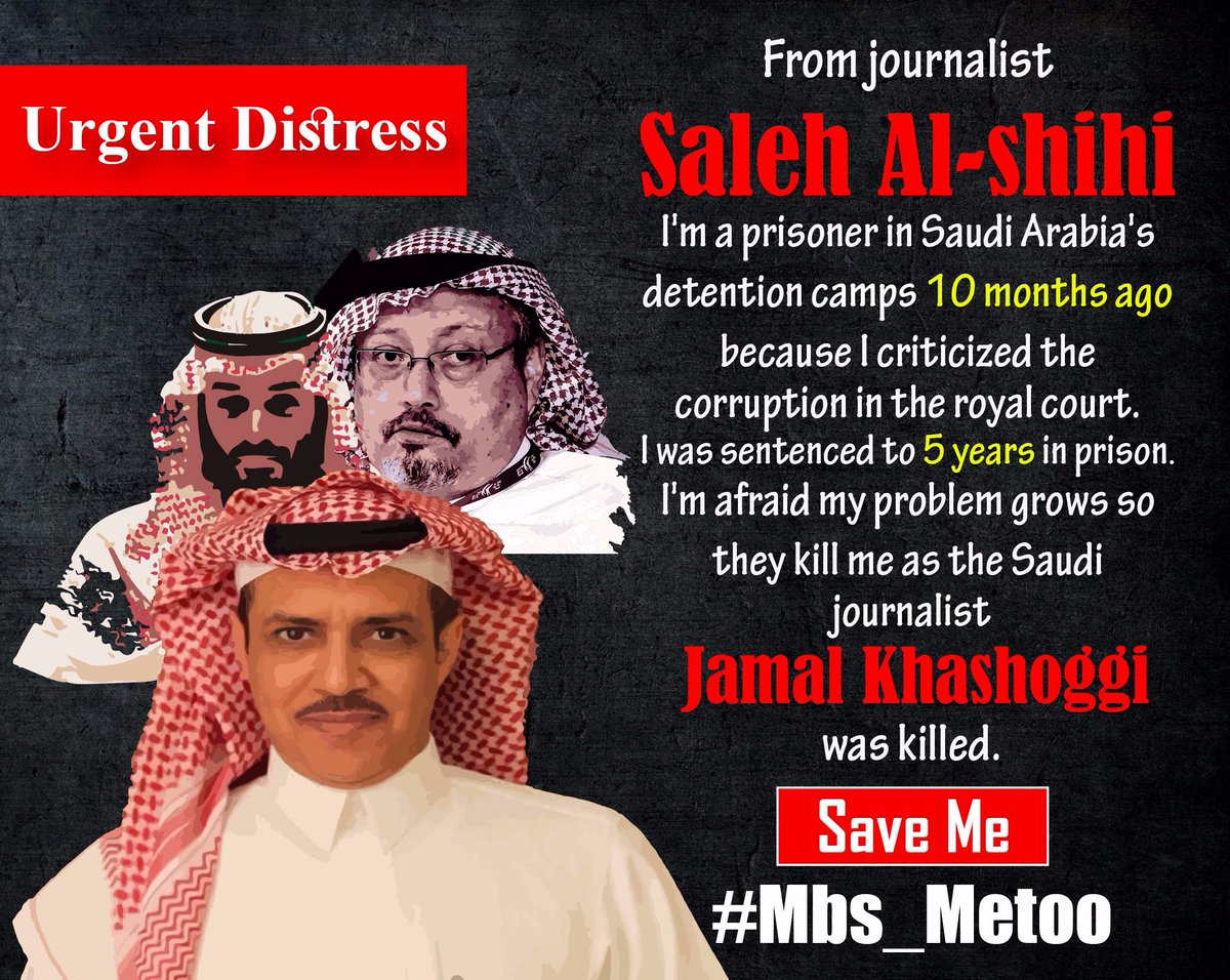 MbsMeToo's tweet photo. #MBS_MeToo
#MBS
#JamalKhashoggi
#MBSIsAMurderer https://t.co/zBTaQmv0Qd
