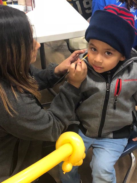 NacISD_CTE's tweet photo. Our Cosmetology students volunteered at Nettie Marshall Academy of Dual Language yesterday. The kids enjoyed the face painting booth! #ReturnoftheNac https://t.co/67ajlRfRq5
