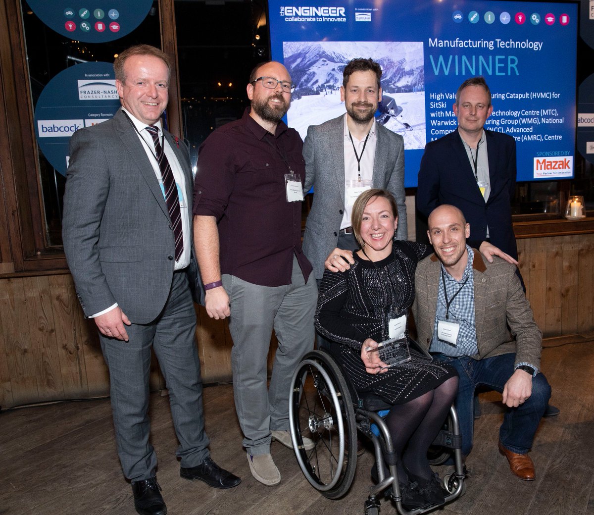 We are excited to announce the winner of @C2i_2018 Manufacturing Technology awards category: SitSki from <a href="/HVM_Catapult/">High Value Manufacturing Catapult</a> in partnership with <a href="/the_MTC_org/">The MTC</a>, <a href="/wmgwarwick/">WMG</a>, <a href="/NCCUKComms/">NCC UK Comms Team</a>, <a href="/TheAMRC/">Advanced Manufacturing Research Centre</a>, <a href="/ukCPI/">CPI</a>. Congratulations!

Sponsored by <a href="/MazakEurope/">MazakEurope</a>