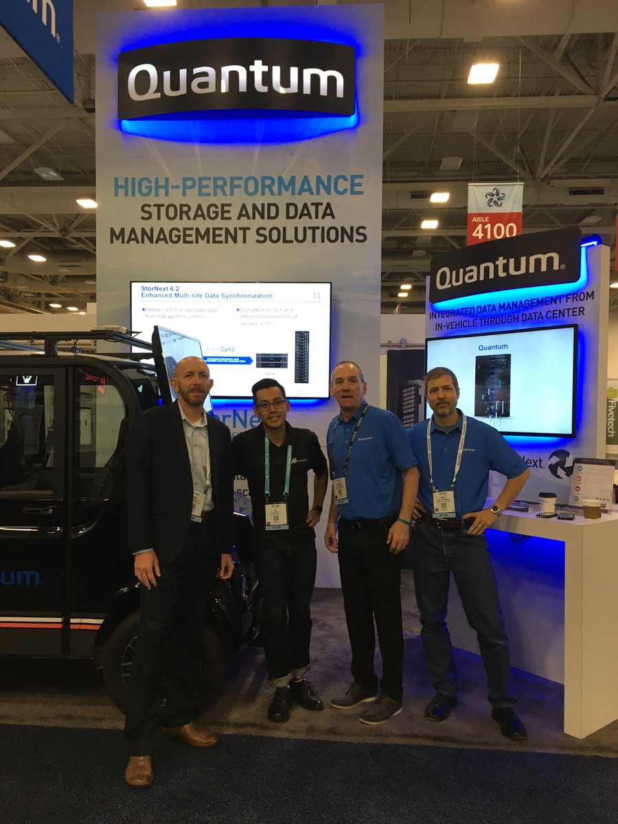 QuantumCorp's tweet photo. Quantum is ready to rock - and roll - at #SC18. See us at booth #4023 and check out some cool tech for #automomousvehicles https://t.co/hyI51i9hHV