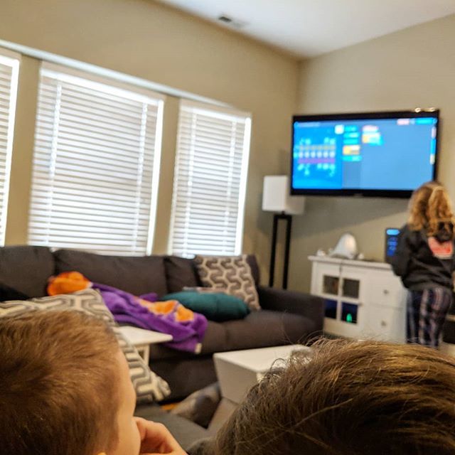 noaddressreqrd's tweet photo. Big sister has started teaching her brothers what she's doing in her classes. Today's lesson, #coding ... This is my favorite part about #homeschooling - they are working together and excited about learning. And the younger ones are exposed to so much mo… https://t.co/BwRTesG70Q https://t.co/nwFG6a2GDQ