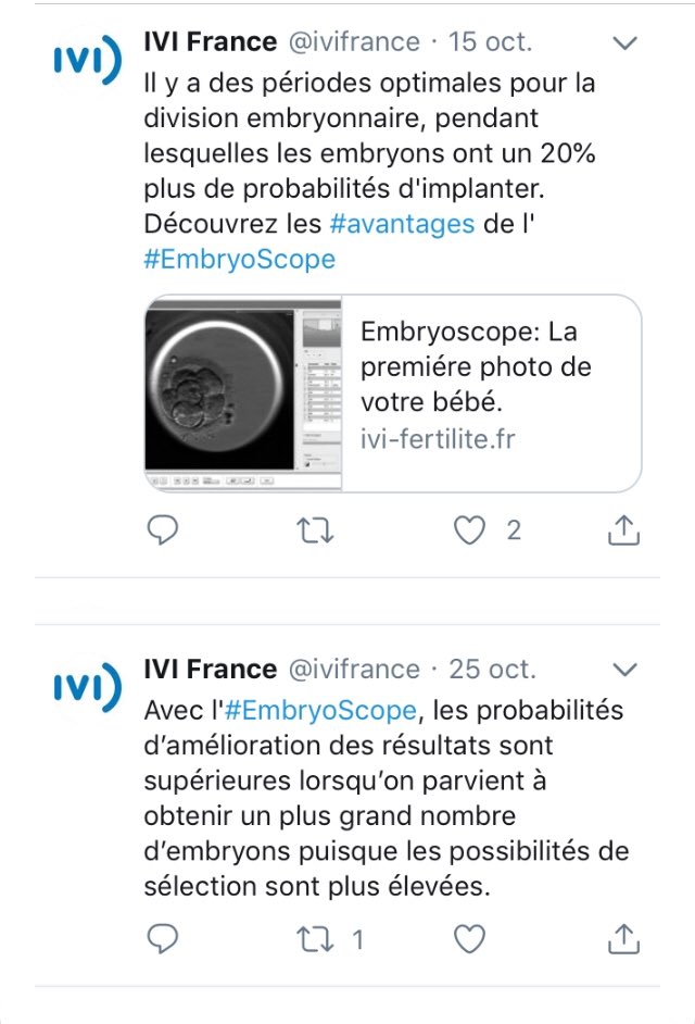 miss7terre's tweet image. #PMAsanspere #EmbryoScope 
pub d’une entreprise de vente de bébé qui a du sens

«  la 1ère photo de votre bébé » 

est bien dans l’éprouvette mais a aussi un prix ! 

Celui d’un gros 👛 et d’une « culture de l’embryon » qui ÉLIMINE 5 ou 6 frères ou sœurs 😢
 #OùValHumanité ... 🗑