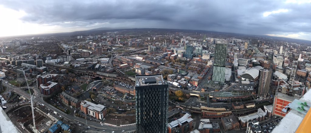 JessStanley2's tweet image. At the top of the tallest building in Manchester, great job @Renakerbuildltd proud to have played my part too @DeloitteUK_RE