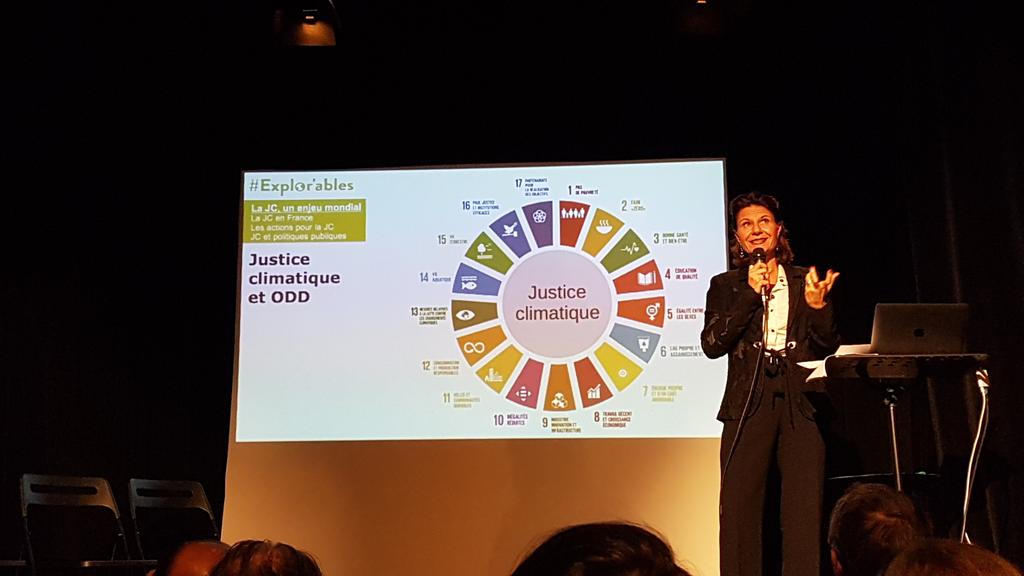 SRotillon's tweet image. La justice climatique est au croisement de l'ensemble des #ODD c'est un fil conducteur qui doit être mieux pris en compte dans les politiques publiques du #MTES Laurence Monnoyer-Smith @LesExplorables