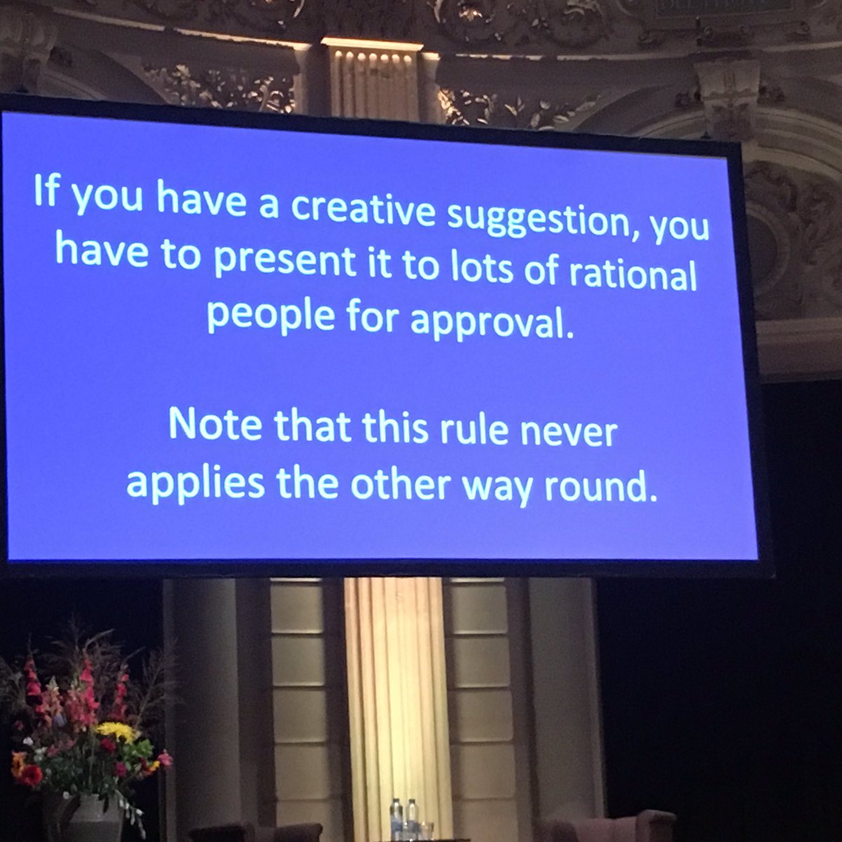 annettenpas's tweet photo. So true... @rorysutherland #gmc18 https://t.co/9iI3GehIs6