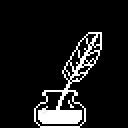 badmelagatto's tweet photo. @Pixel_Dailies,  #ink,    First black and white.  #pyxel_edit, #fun. https://t.co/3hx9kgGLtO
