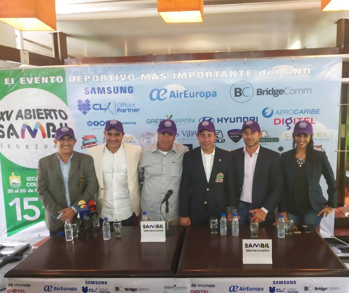 tusambil's tweet image. #SambilInforma en una rueda de prensa realizada esta mañana en @Tusambilccs que el ya tradicional @AbiertoSambil de 72 hoyos en el Izcaragua Country Club se realizará del 20 al 25 de noviembre en donde partiparán los amantes del golf en categorías profesionales, amateur y senior.
