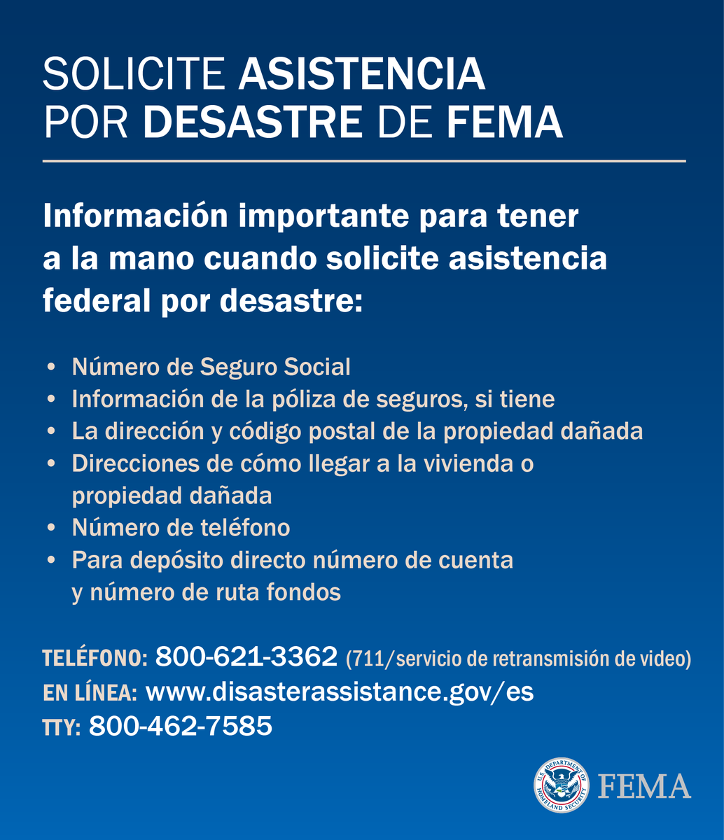 FEMARegion9's tweet image. California: If you were impacted by the wildfires, you can register for FEMA assistance by visiting disasterassistance.gov or calling 1-800-621-3362. Please have the following information available when you register with us. #HillFire #CampFire #WoolseyFire