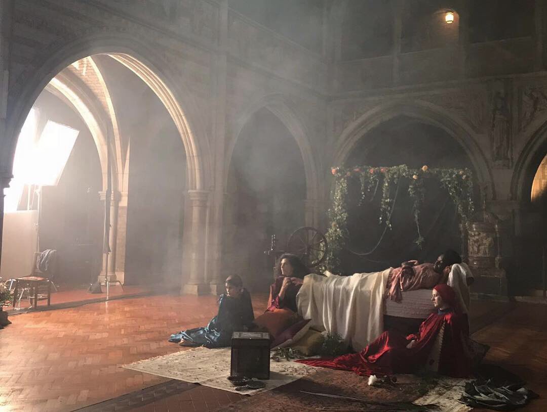 SALT_TV's tweet photo. Not every shoot looks this good 🤩 BTS of a really stunning day with director @_jameshenry on our new film for @Tate and their new Edward Burne-Jones exhibition #BTS #behindthescenes #burnejones #addsomething https://t.co/WNvdeGHE5L
