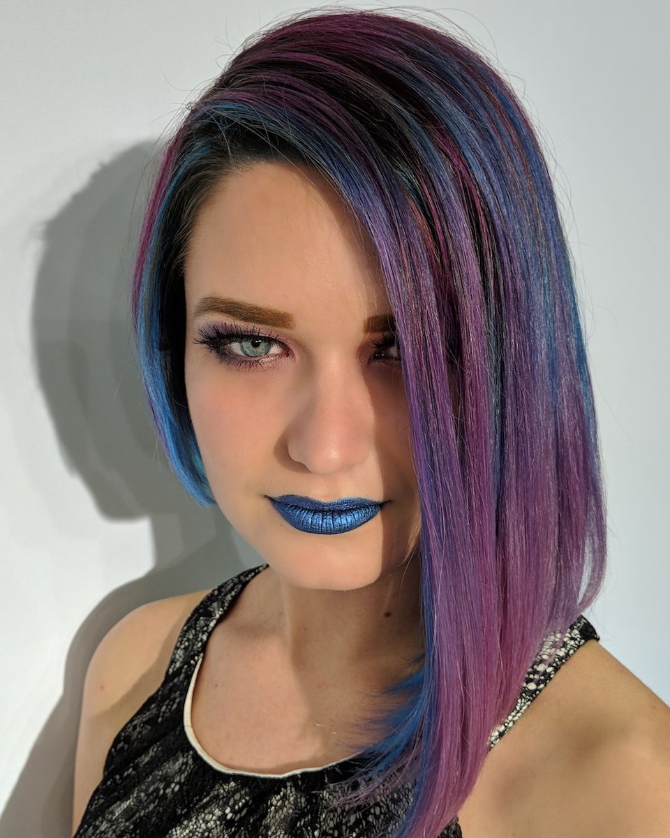 blue wig spotlight