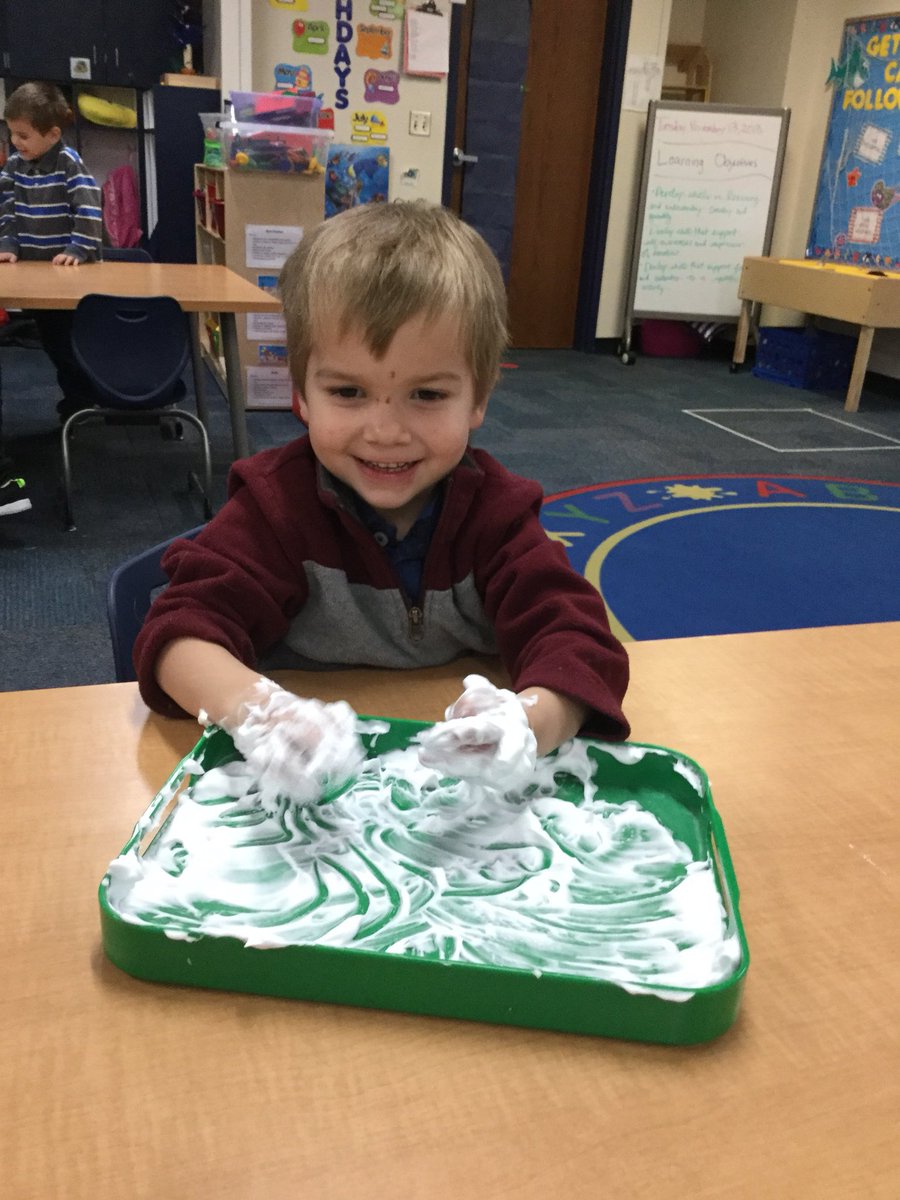 MsMarjP4's tweet photo. Shaving cream writing practice today! @indyprincipal https://t.co/2Rslxhiwsq