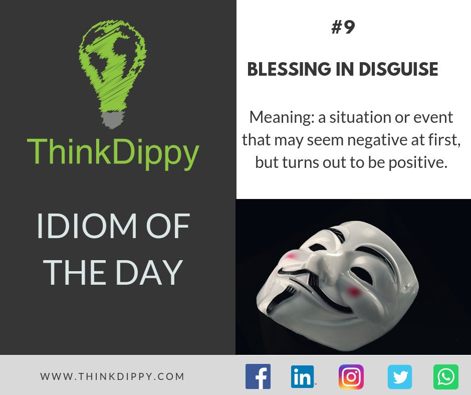 ThinkDippy's tweet image. IDIOM OF THE DAY #9! #thinkdippythinkdifferent 👩‍🏫🇬🇧👨‍🏫😃
