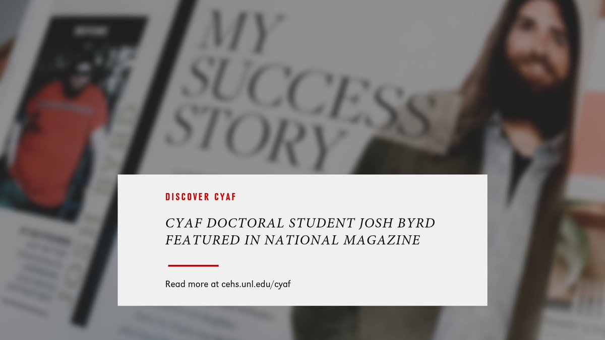 UNL_CYAF's tweet photo. BIG congrats to CYAF doctoral student Josh Byrd for this awesome feature in the fall 2018 edition of @ForksOverKnives magazine! Read about it on the CYAF news page: https://t.co/YnZ0LqbsHG
#unl #inourgritourglory #unlcyaf @UNL_CEHS https://t.co/XsbHc4Q7xv