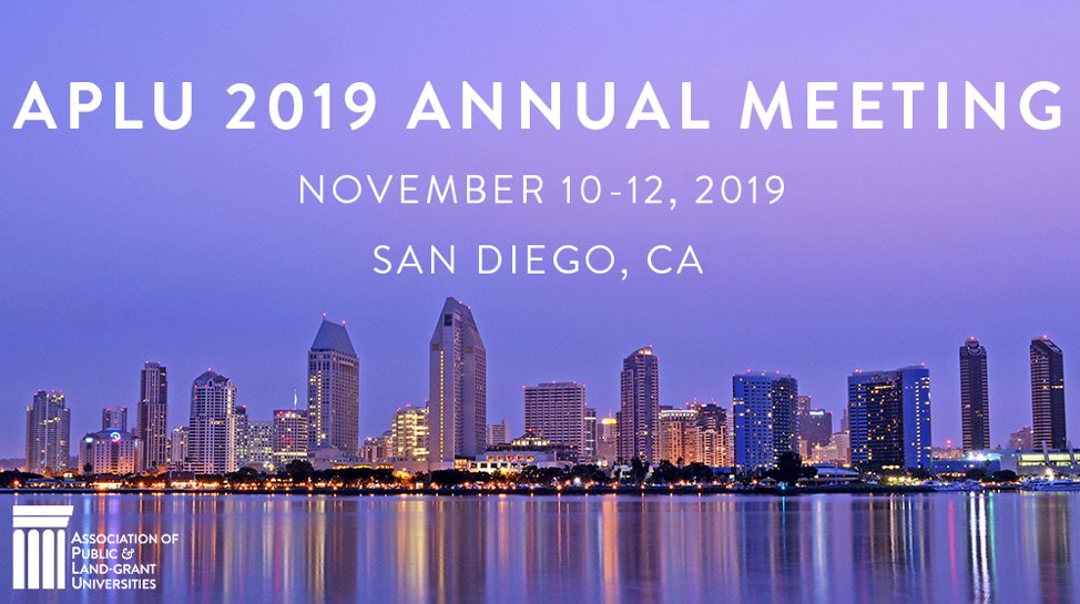 APLU_News's tweet photo. That’s a wrap on #APLU2018! Thank you to the incredible presenters, attendees and staff members who made this event possible. We’ll see you next year in San Diego! https://t.co/9MEWTHcQLI
