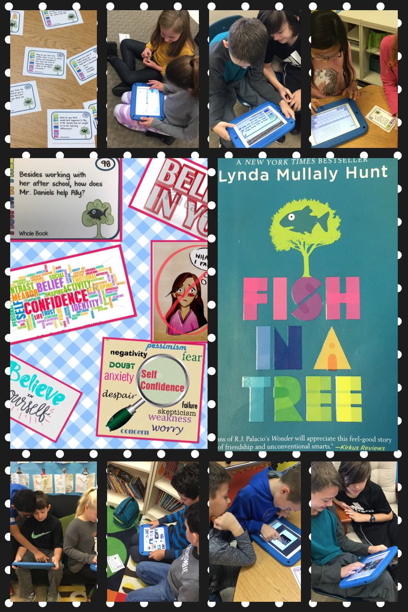 Ss using PicCollage to creatively reflect and answer questions from Fish In A Tree...sharing with parents on SeeSaw...amazing read aloud, Ss new fav!  <a href="/CBJamisonES/">Jamison Elementary School</a> <a href="/PicCollage/">PicCollage</a> <a href="/Seesaw/">Seesaw</a> #learnedsomuchfromally #greatmindsDONTthinkalike #endlessdiscussions