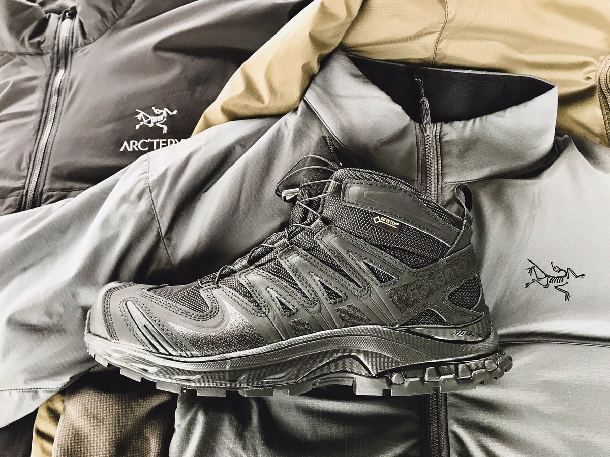 Winter is coming. Treat yo self. 
.
.

 #treatyoself #tacticalapparel #tactical #tacticalgear #tacticaltuesday #gear #gortex #gortexboots #waterproof #waterproofboots #jacket #arcteryx #arcteryxleaf #atomjacket #arcteryxatom #salomon #salomonshoes #winter
